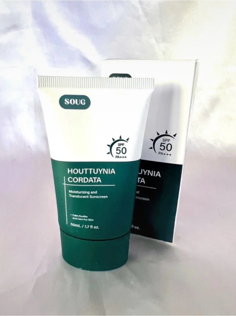 SOUQ Houttuynia Cordata SPF 50 Moisturizing Sunscreen 1.7 fl oz